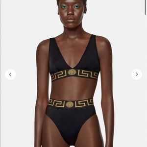 GRECA BORDER TRIANGLE BIKINI TOP & GRECA BORDER HIGH LEG SWIM BRIEFS